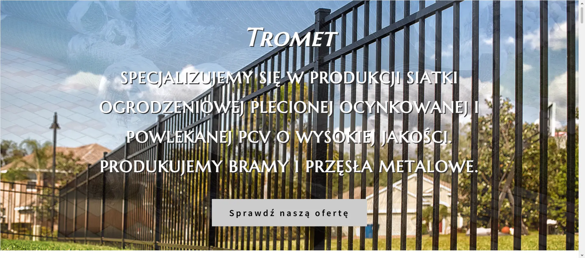 Podgląd projektu Tromet.com.pl